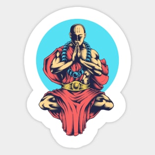 Inner Peace Buddhist Yoga Meditation Sticker